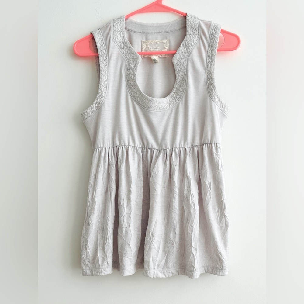 Anthropologie Sleeveless Baby Doll Top, Size S